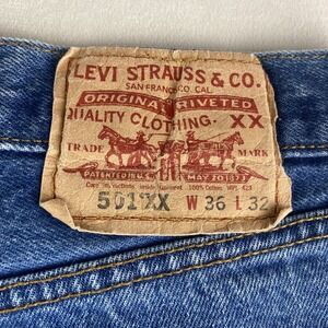 Vintage 2005 Levis 501 XX Mens 36x32 Jeans Straight Americano Workwear Cowboy